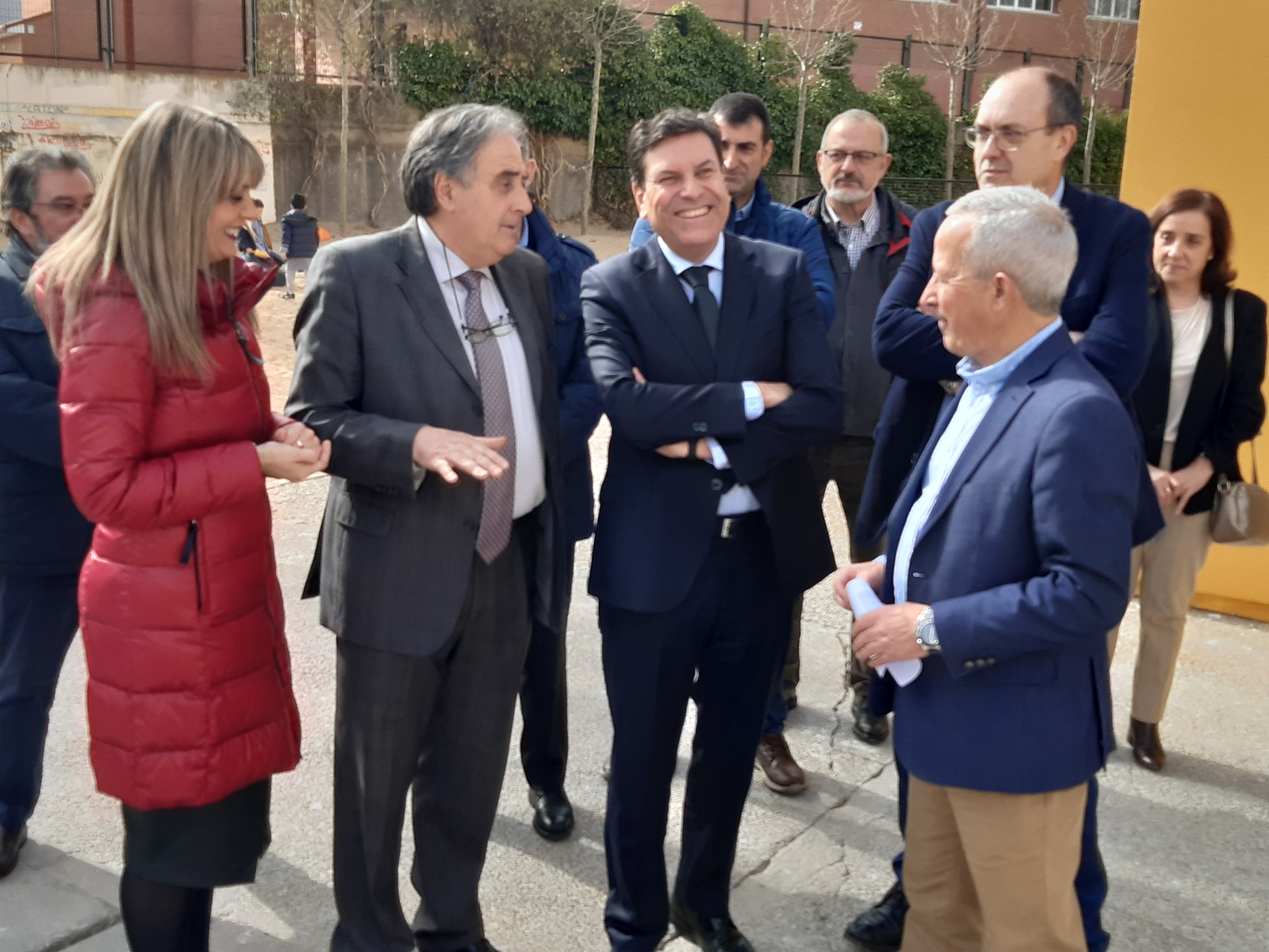Visita del Consejero a los CEIP de Laguna de Duero