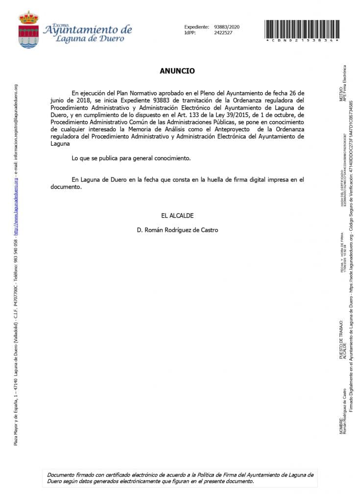 Ordenanza Reguladora