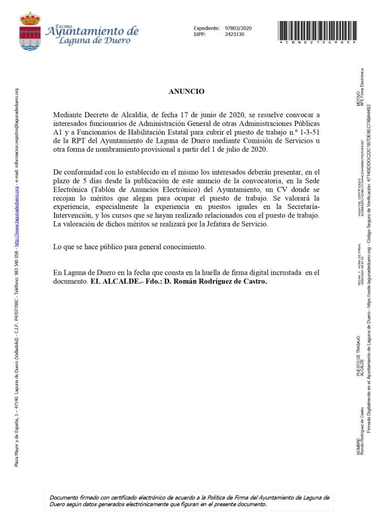 Anuncio