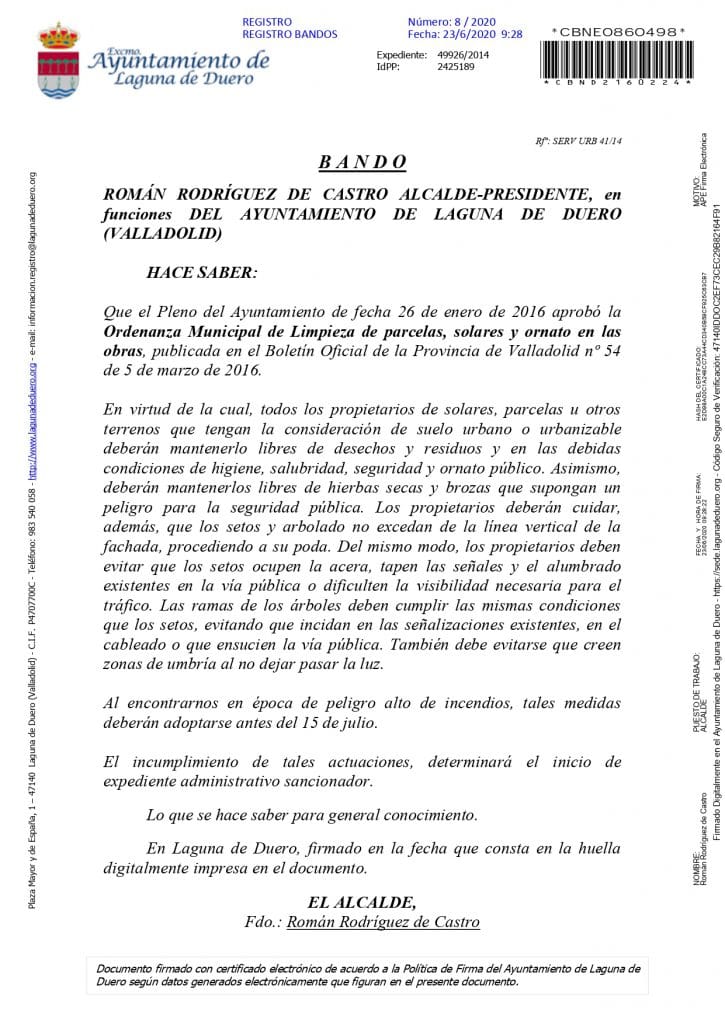 Bando de Limpieza