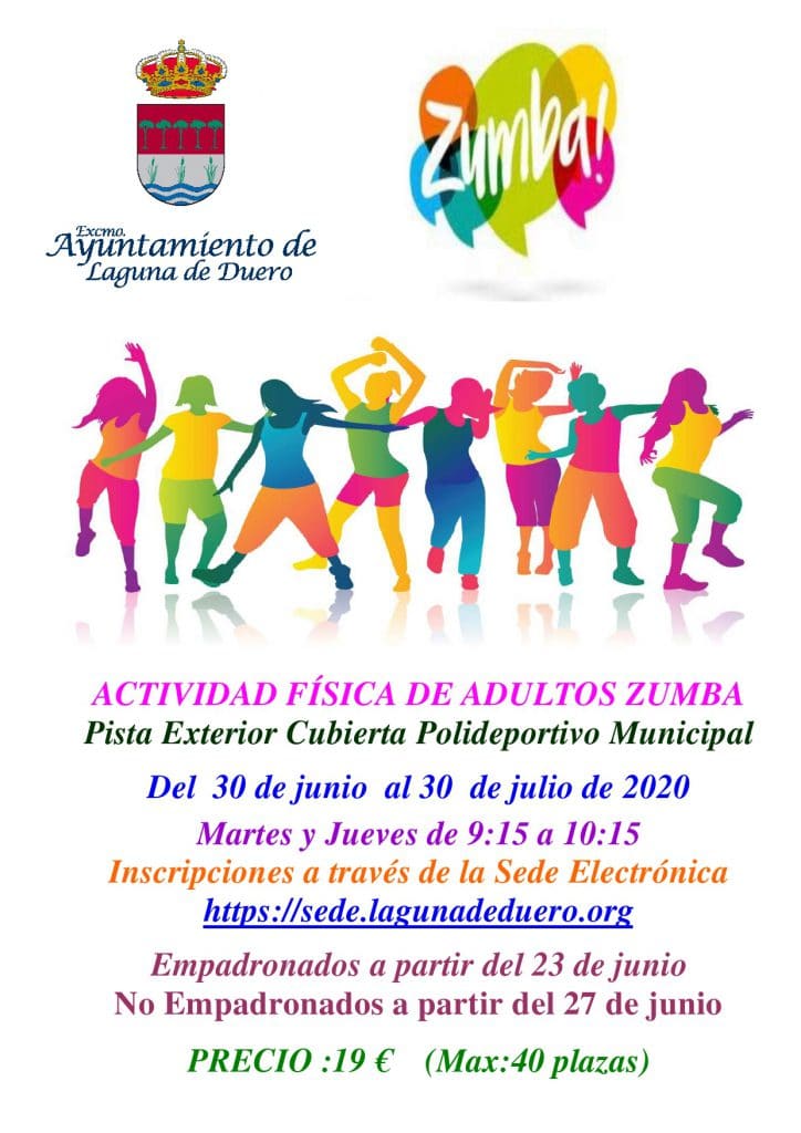 Cartel Zumba de Verano