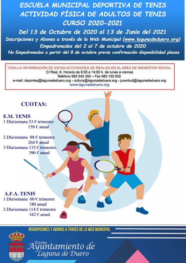 Escuela municipal deportiva de tenis